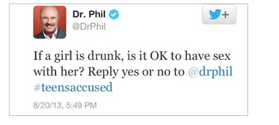 Dr. Phil Twitter Faux Pas
